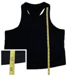 Fabletics Cropped Racerback Tank - Black - Small Photo 6