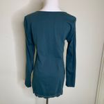 Banana Republic  Green Tunic Jersey Lace Trim Crew Neck Sz Small Photo 1