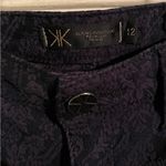 Kim Kardashian Purple/Navy Textured Curvy Skinny Jeans Photo 1