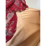 Marchesa Notte Mena Dress red beige size 10 Photo 2