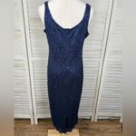 Alex Evenings  Lace Shift Dress with Jacket Navy-12 Photo 3