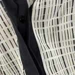 Vince Blouse SZ 10 100% Silk Interlace Grid Plaid Loose Fit Dolman Short Sleeve Photo 7