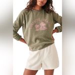 Faherty  Surfside Beach Organic Cotton Blend Reverse Fleece Sweatshirt Sea Spray Photo 11