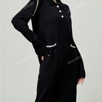 Black Long Sleeve Polo Dress Photo 1