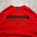 Nike 2000s Georgia Bulldogs Basketball Crewneck Sweatshirt Red Photo 1