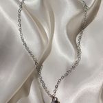 Boutique Dainty Mini Silver Lock Choker Photo 0