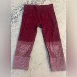 Lululemon  Women's Seamlessly Street Crop Heathered Leggings Size 4 Burgundy $68 Photo 3