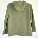 Cabela's Sherpa Fleece Hooded Pullover XL Olive Military Green Kangaroo Pocket Photo 4