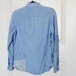 Kookai Chambray Patchwork Button Up Top Medium Photo 1