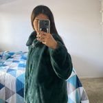 Hollister Green Jacket Faux Fur Photo 3