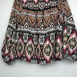 Anthropologie Figueroa Flower  Peasant Top Blouse Shirt Crochet Geo Black Pink M Photo 1