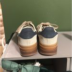 Adidas Navy and Cream Platform  Gazelles Photo 1