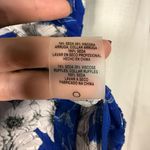 Elie Tahari  Trixie Ruffle Blue and White Floral Textured Sleeveless Blouse Photo 8