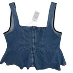 Good American  Denim Peplum Corset Top – Size 2XL (NWT 2026 Sample) Photo 1
