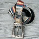 Vintage elite California silver buckle belt western style sm women’s accessories Red Photo 1