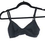 Everlane  Womens The Cotton Bralette Black S Photo 2