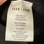 John + Jenn NWOT Revolve Sheer Short Sleeves Ribbed Bodycon Mini Dress SP Black Photo 10