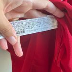 ZARA  Red Long Sleeve‎ Shift Dress With Button And Tie Detail Womens Size XS Photo 4