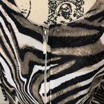 Alberto Makali EUC Animal Print Zip Up Cardigan Size M Photo 9