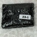 Black Crochet Halter Top With Open Knit Design Size XS Photo 2