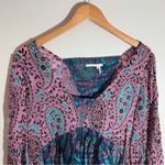 Anthropologie Valo Velvet Burnout Paisley Blouse Photo 4