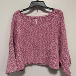 Free People  Pink Good Day Cropped Pullover Sweater Size XS Photo 0