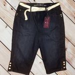 Gloria Vanderbilt Nwt  cropped blue jean shorts! Photo 0
