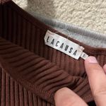 Lacausa  one shoulder ribbed top small Photo 4