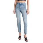 Reformation Liza Ultra High Rise Slim Straight Jeans in Malta Photo 9