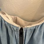 Lovers + Friends  Life’s a beach Denim Top Small Revolvee Off the Shoulder Photo 8