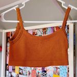 Urban Outfitters Burnt Orange/Brown Cropped Tank Photo 0