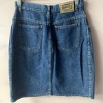 Vintage Shades Blue High Waisted Denim Skirt Size 11 EUC Photo 1