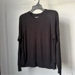 H&M very light black slightly transparent crewneck sweater medium Photo 2
