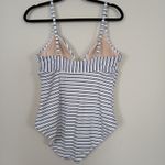 Kona Sol One Piece Swimsuit Women Large Nautical Preppy Coastal Resort Beach Photo 2