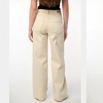 BLANK NYC NWT  THE FRANKLIN RIBCAGE WIDE LEG IN VANILLA SHAKE PANT Photo 3