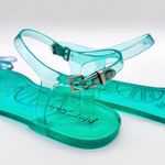 Betsey Johnson  Sarai Teal Jelly Flower Sandals Size 11 – New Without Box Photo 9