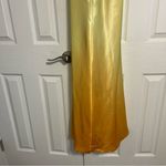 Dave and Johnny  Orange & Yellow Ombre Halter Maxi Dress Photo 9