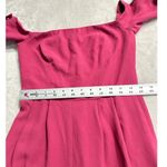 Gal Meets Glam  Meredith Jumpsuit Women's Size 0P Pink Bow Off Shoulder Wide Leg Photo 6