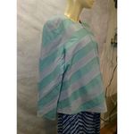 JDS COLLECTION Green Leather Chevron Pattern Jacket Photo 9