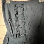 Forever 21  Women's Strapless Dark Navy Romper with Ruffle Front Detail  Sz M Photo 4