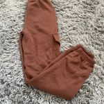 Pink Rose Brown Cargo Joggers Photo 2