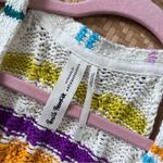 Anthropologie Nwt pernille rosenkilde  rainbow stripe sweater vest womens‎ S Photo 4