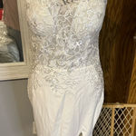 Hebeos Elegant White Lace Bridal Gown Photo 0