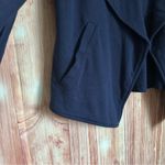 Caslon Navy Blue Drape Collar Knit Blazer Photo 5