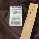 Reformation  Jeans NWT Women’s Size 6 Espresso Brown Iria Corduroy Mini Dress Photo 5