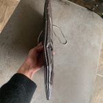 Steve Madden Metallic Gray Evening Bag Photo 4