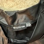 Pretty Little Thing Pretty Little Things vegan leather high-waisted flared pants/leggings Size 10 Photo 2