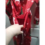 XmasComing NEW Unisex Size Small Red Fleece One Piece Hooded Reindeer Pajamas Photo 4