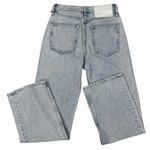 Rag and Bone  - Straight Leg Distressed Jeans in Light Blue Photo 2