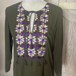 Elaine Turner nwt //  embroidered tassel dress Photo 3